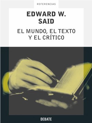 cover image of El mundo, el texto y el crítico